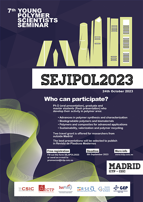 7º Seminario de Jóvenes Investigadores en Polímeros, SEJIPOL2023