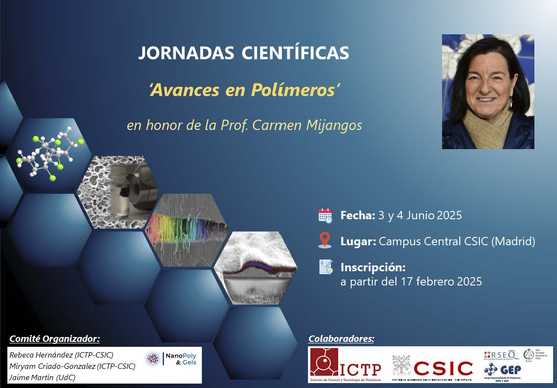 Cartel Jornadas Avances en Polimeros