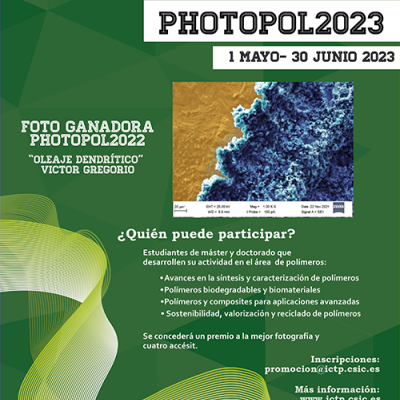  IV Concurso de Fotografía Científica en Polímeros para Jóvenes Investigadores, PHOTOPOL2023