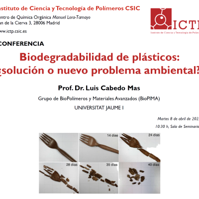 Seminario: Biodegradabilidad de plásticos: ¿solución o nuevo problema ambiental?